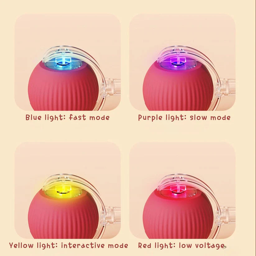 Self-rolling smart ball.