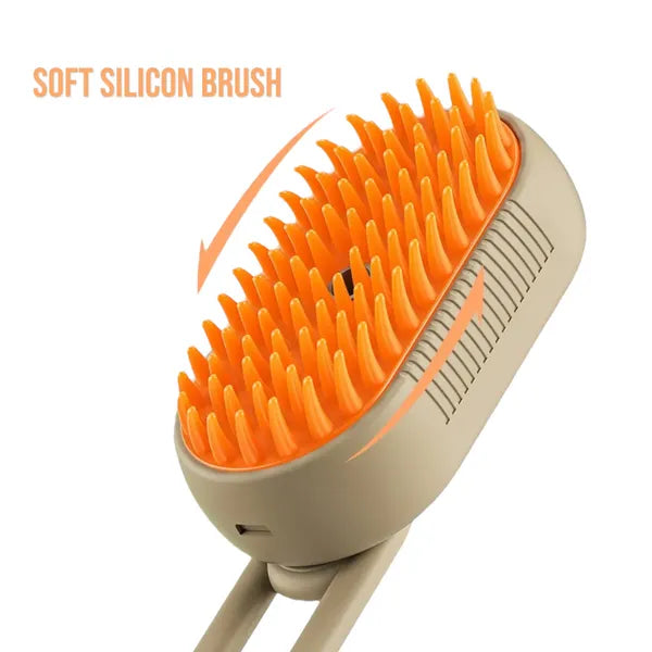 Three in One Pet Steam Smart Grooming Brush for Dogs and Cats