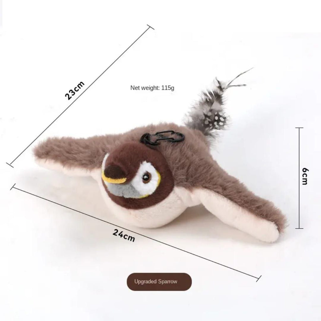 flapping bird cat toy