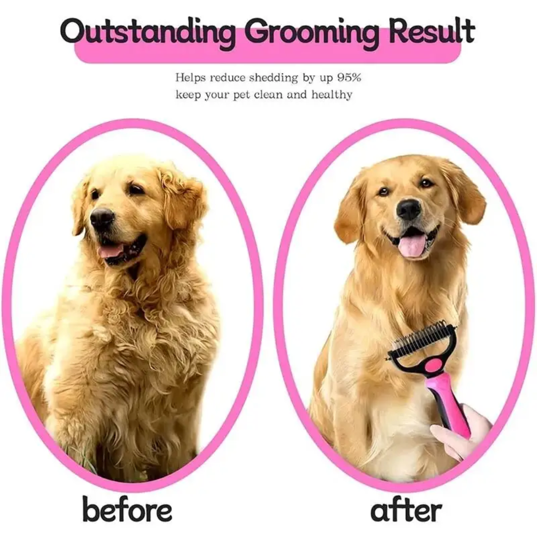 Deshedding grooming comb