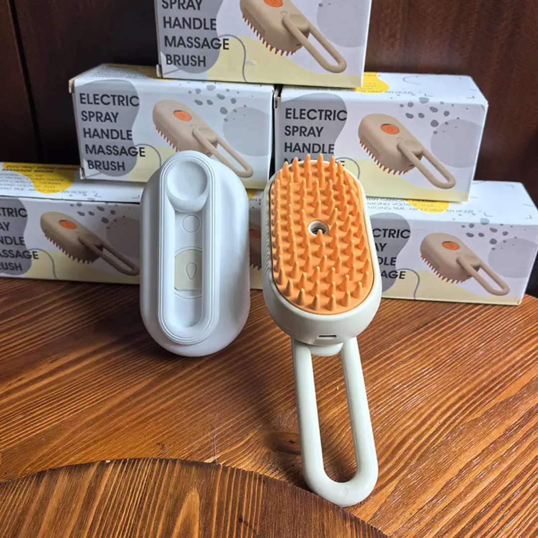 Three in One Pet Steam Smart Grooming Brush for Dogs and Cats